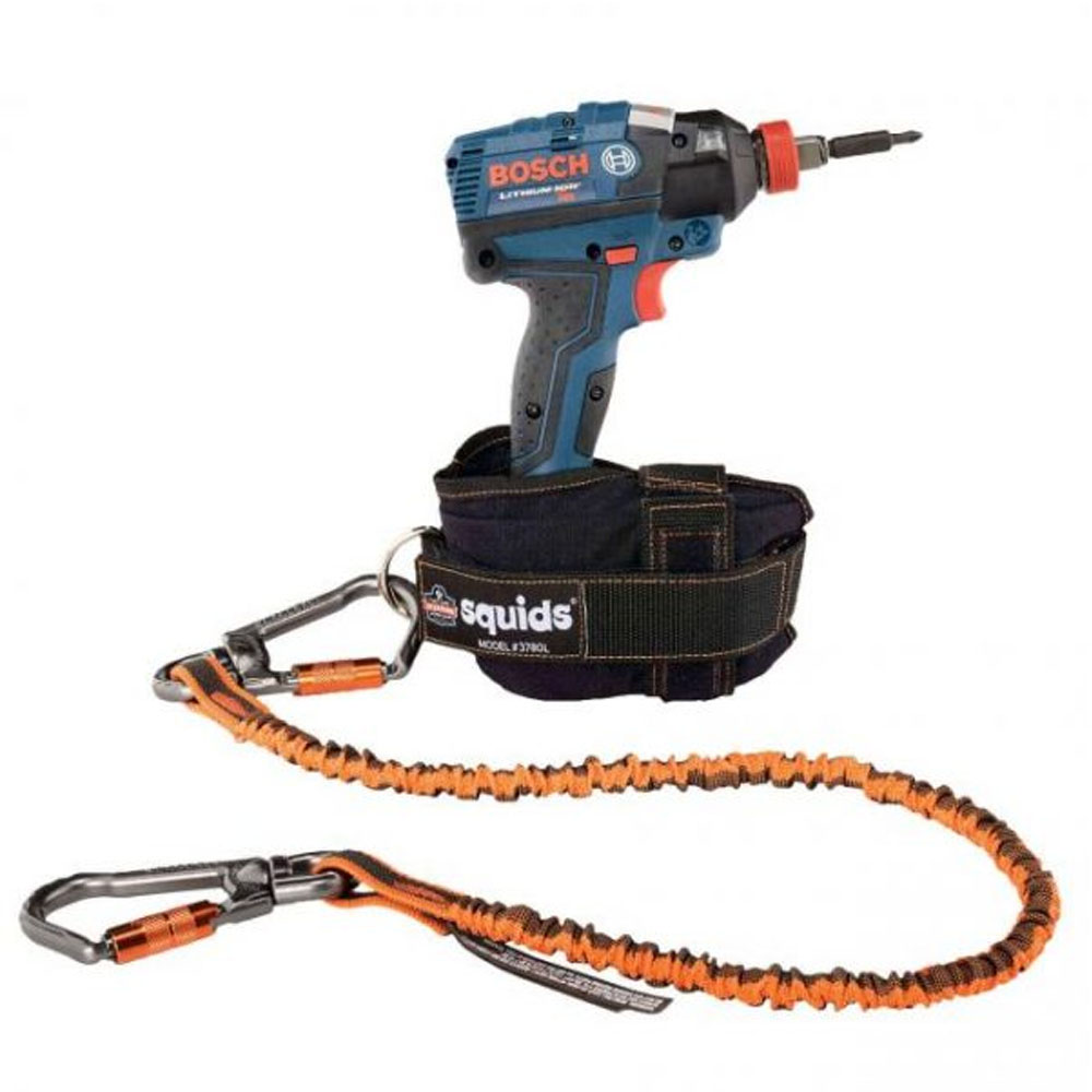 SQUIDS 3119 F(X) DOUBLE-LOCKING DUAL CARABINER TOOL LANYARD WITH SWIVEL - Image 3